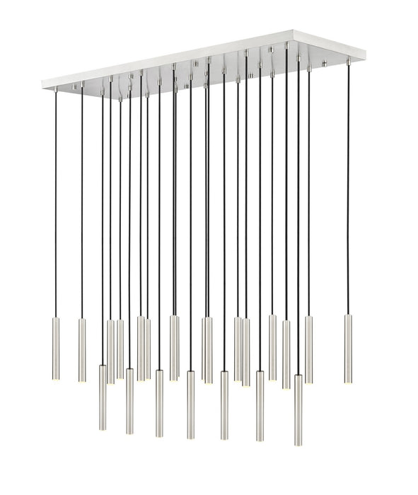Z-Lite 919MP12-23L-BN-LED LED Linear Chandelier, Brushed Nickel