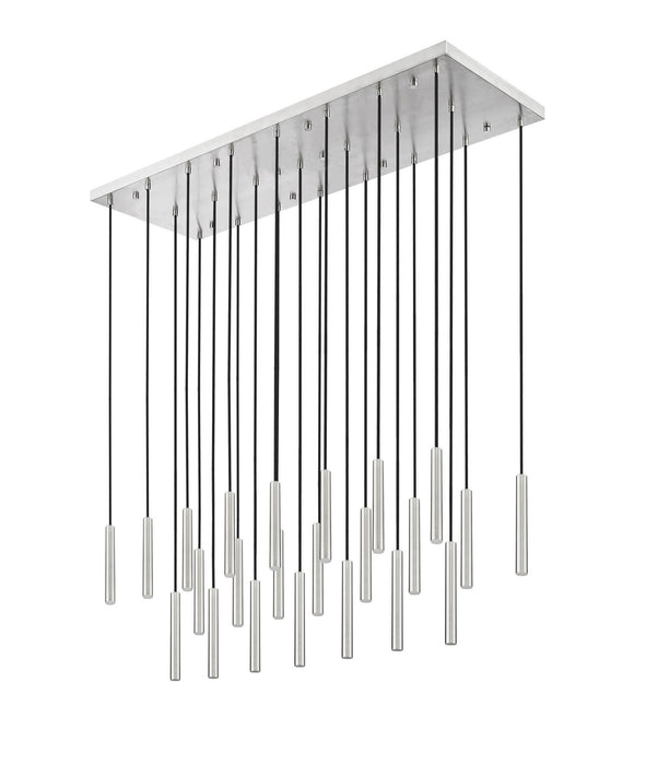 Z-Lite 919MP12-23L-BN-LED LED Linear Chandelier, Brushed Nickel