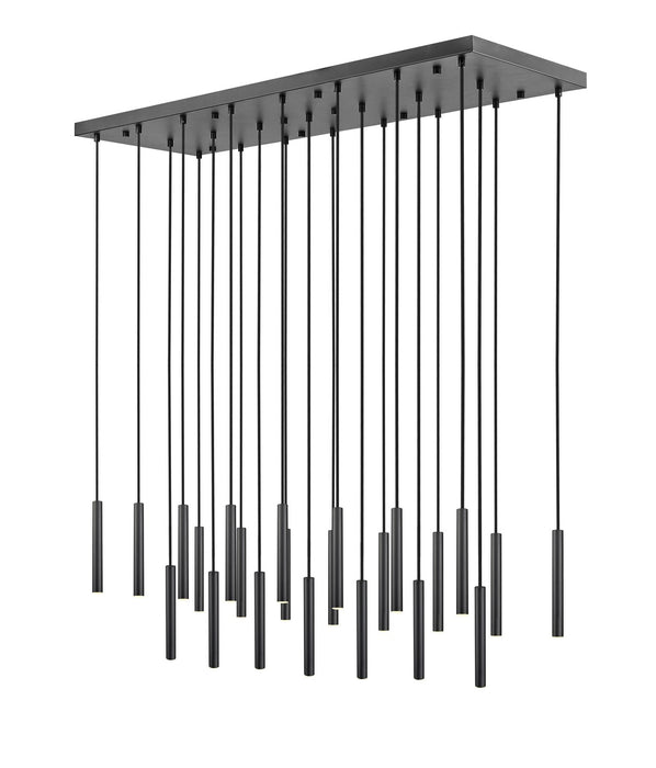 Z-Lite 919MP12-23L-MB-LED LED Linear Chandelier, Matte Black