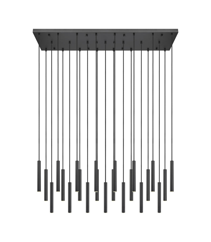 Z-Lite 919MP12-23L-MB-LED LED Linear Chandelier, Matte Black