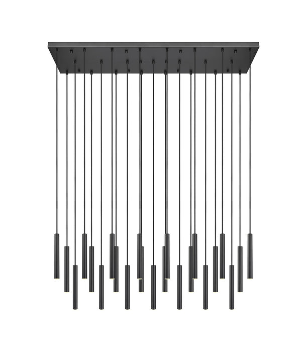 Z-Lite 919MP12-23L-MB-LED LED Linear Chandelier, Matte Black
