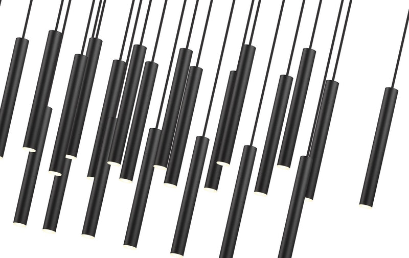 Z-Lite 919MP12-23L-MB-LED LED Linear Chandelier, Matte Black