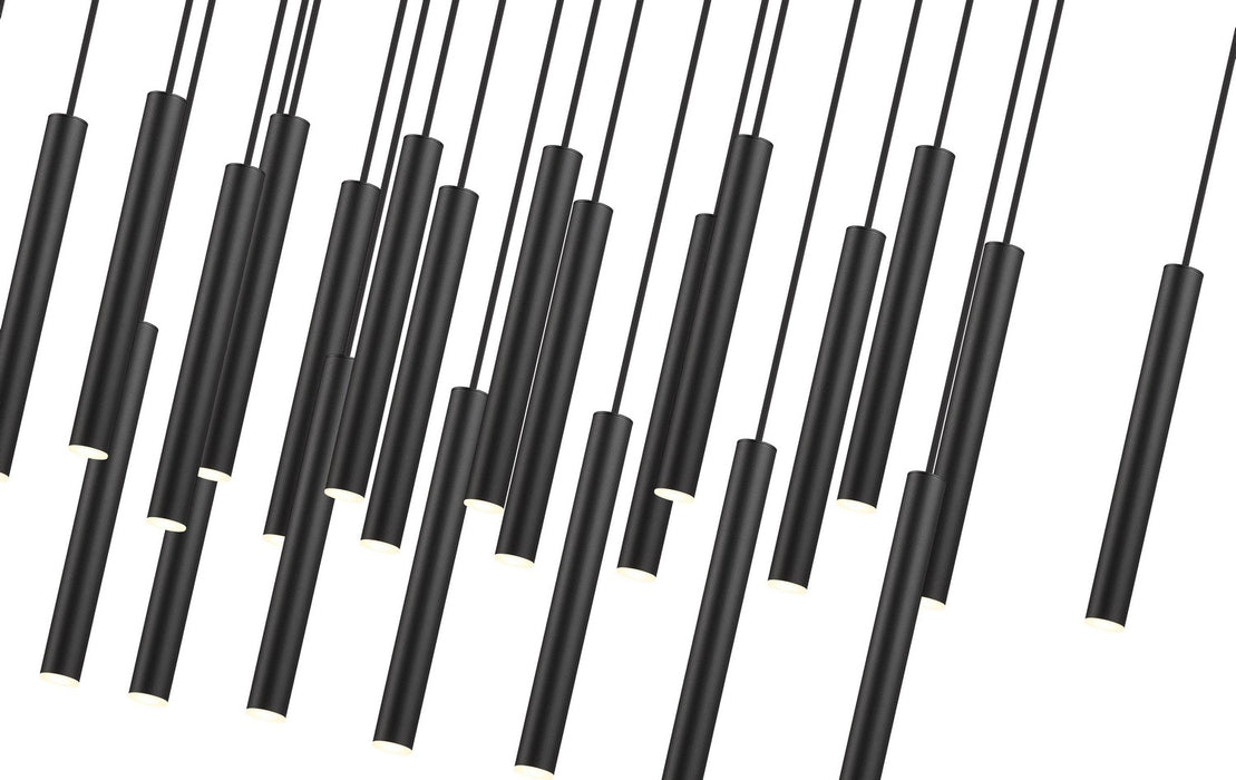 Z-Lite 919MP12-23L-MB-LED LED Linear Chandelier, Matte Black