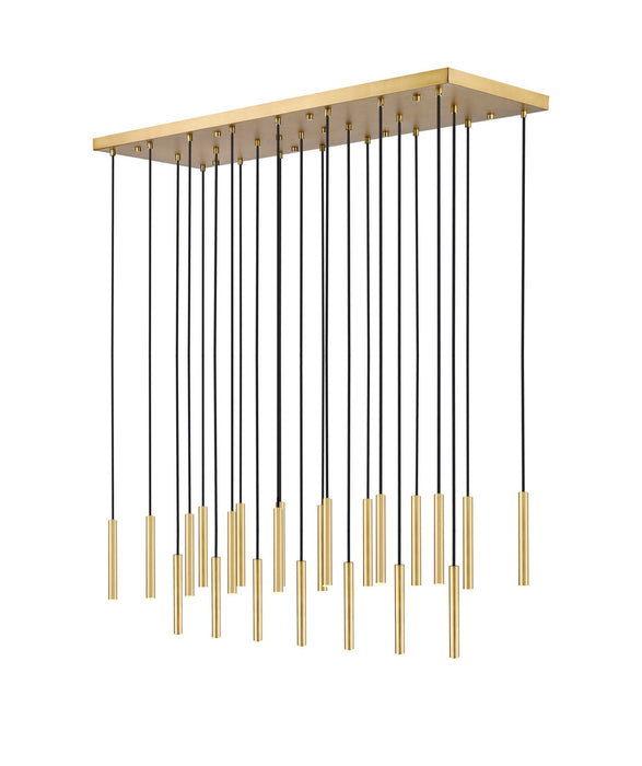 Z-Lite 919MP12-23L-MGLD-LED LED Linear Chandelier, Modern Gold