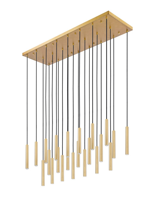 Z-Lite 919MP12-23L-MGLD-LED LED Linear Chandelier, Modern Gold