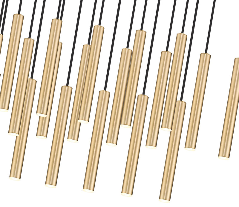 Z-Lite 919MP12-23L-MGLD-LED LED Linear Chandelier, Modern Gold
