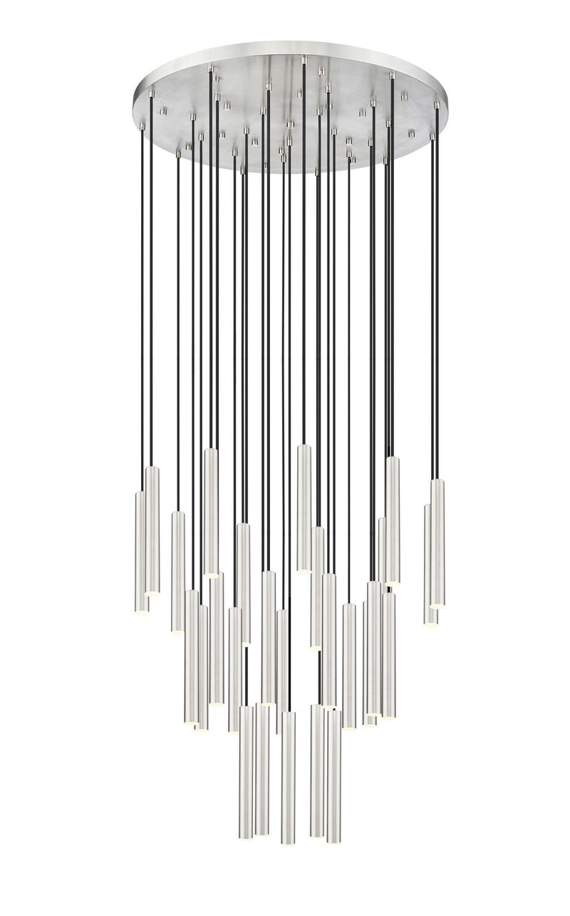 Z-Lite 919MP12-27R-BN-LED LED Chandelier, Brushed Nickel