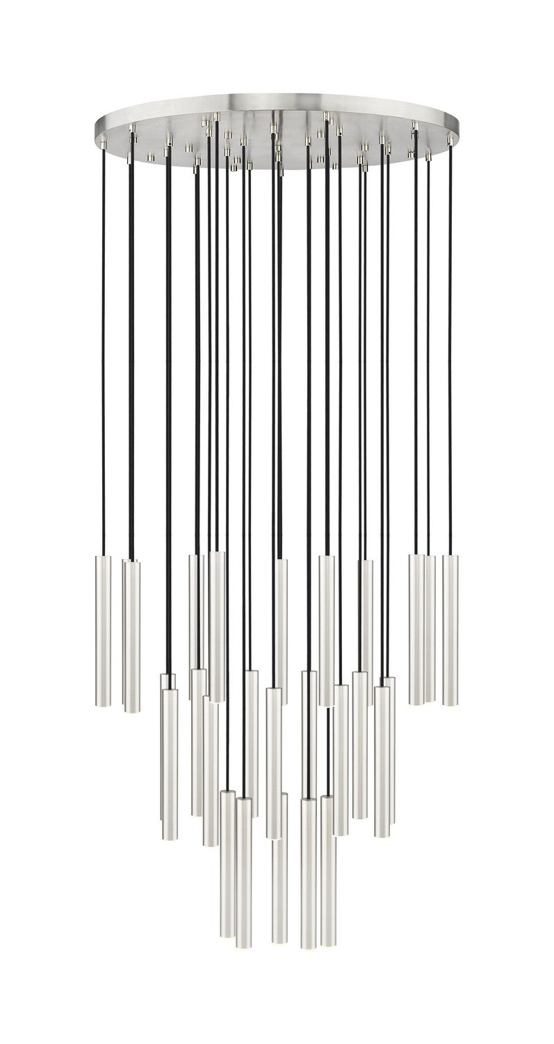 Z-Lite 919MP12-27R-BN-LED LED Chandelier, Brushed Nickel