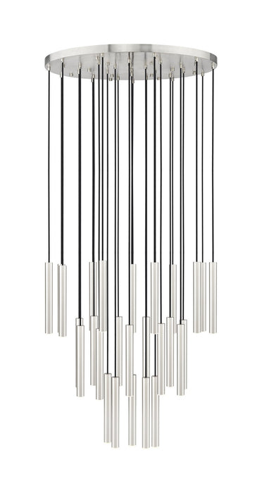 Z-Lite 919MP12-27R-BN-LED LED Chandelier, Brushed Nickel