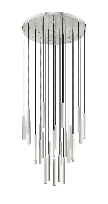 Z-Lite 919MP12-27R-BN-LED LED Chandelier, Brushed Nickel