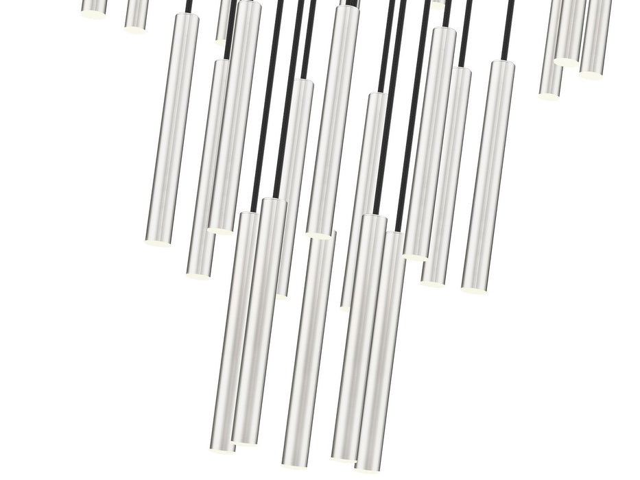 Z-Lite 919MP12-27R-BN-LED LED Chandelier, Brushed Nickel