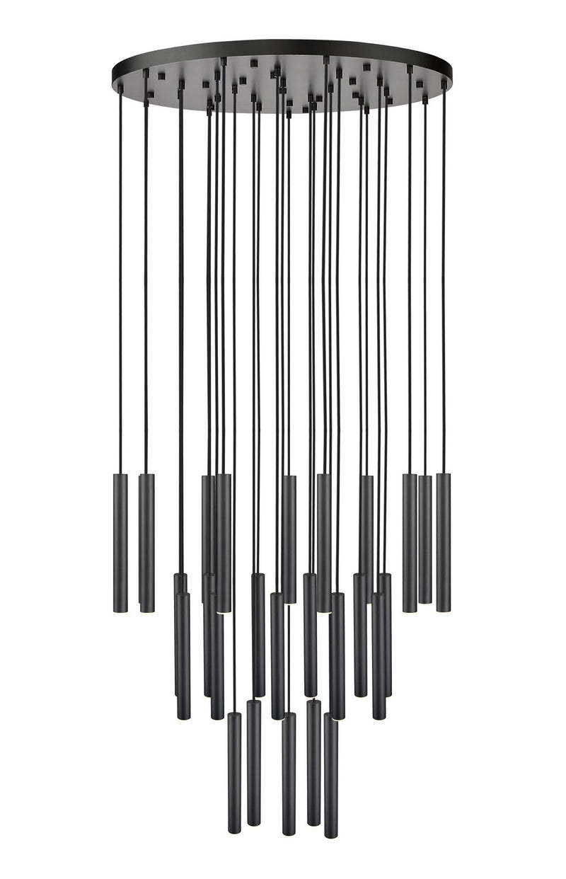 Z-Lite 919MP12-27R-MB-LED LED Chandelier, Matte Black