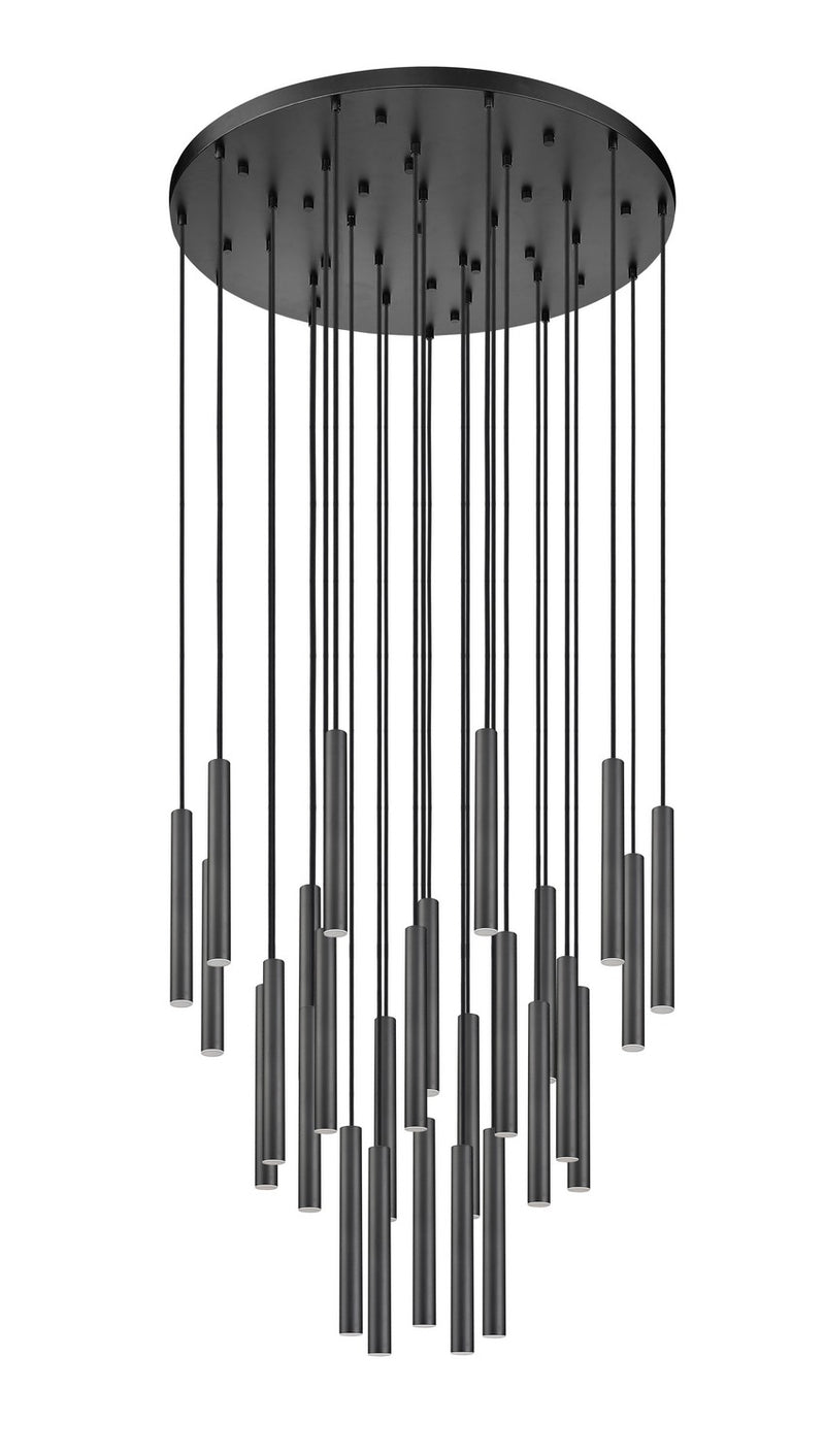 Z-Lite 919MP12-27R-MB-LED LED Chandelier, Matte Black