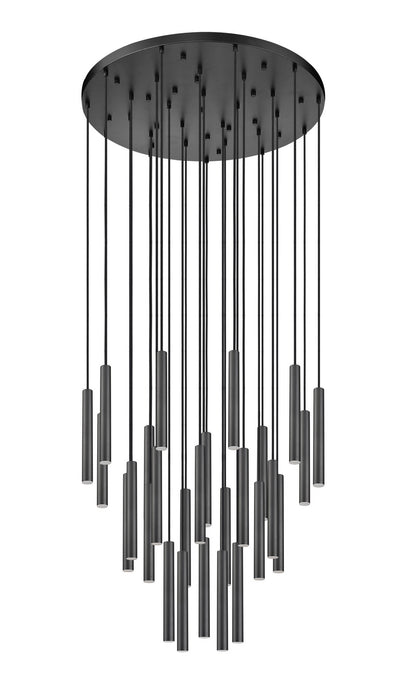 Z-Lite 919MP12-27R-MB-LED LED Chandelier, Matte Black