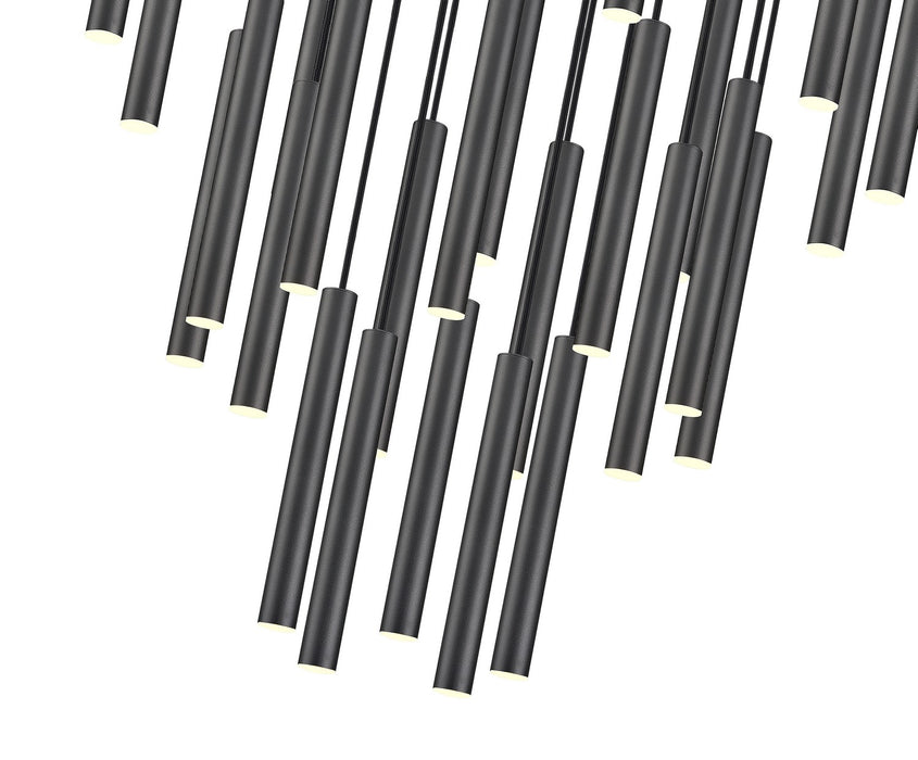 Z-Lite 919MP12-27R-MB-LED LED Chandelier, Matte Black