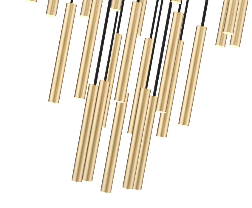 Z-Lite 919MP12-27R-MGLD-LED LED Chandelier, Modern Gold