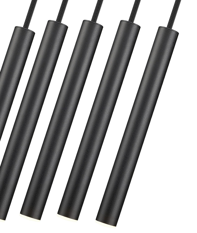 Z-Lite 919MP12-5L-MB-LED LED Linear Chandelier, Matte Black