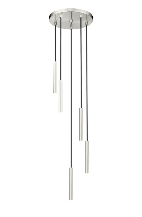Z-Lite 919MP12-5R-BN-LED LED Chandelier, Brushed Nickel