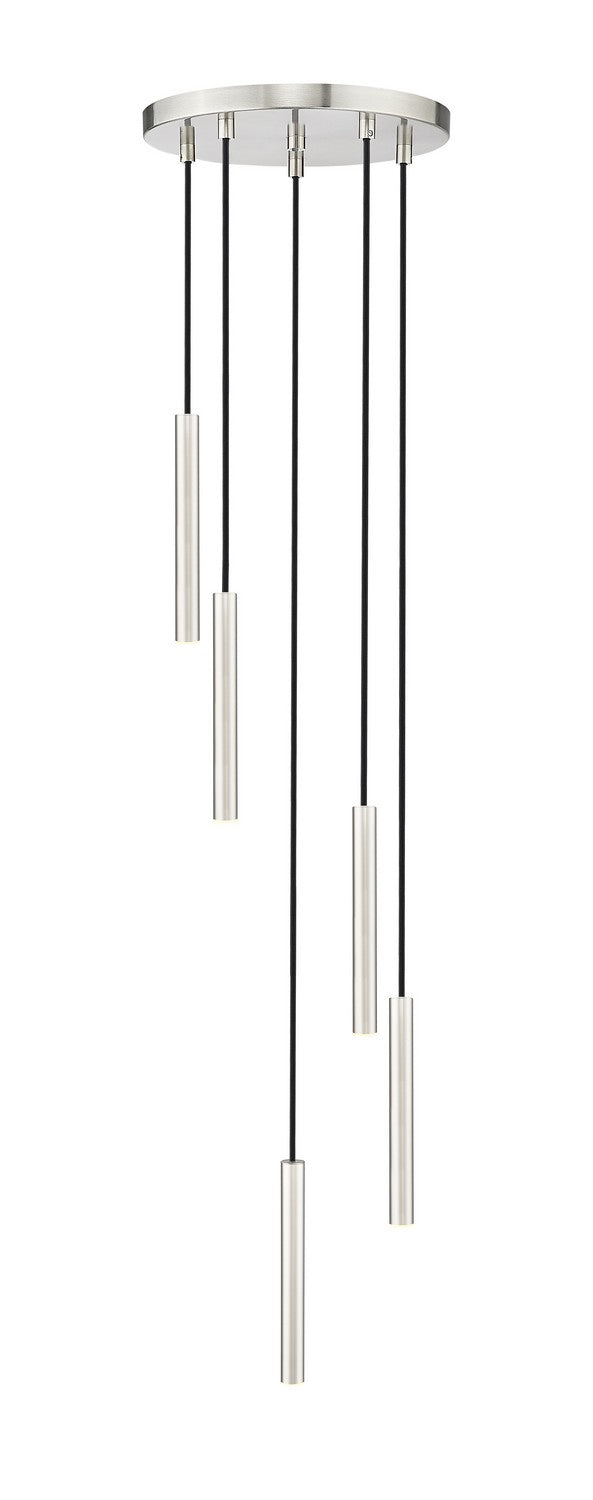 Z-Lite 919MP12-5R-BN-LED LED Chandelier, Brushed Nickel