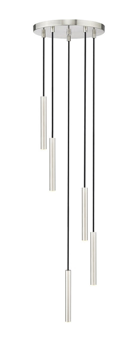 Z-Lite 919MP12-5R-BN-LED LED Chandelier, Brushed Nickel