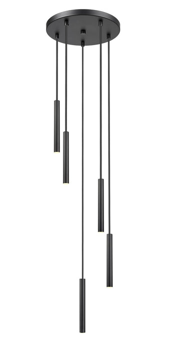 Z-Lite 919MP12-5R-MB-LED LED Chandelier, Matte Black