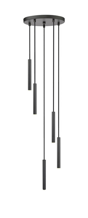 Z-Lite 919MP12-5R-MB-LED LED Chandelier, Matte Black