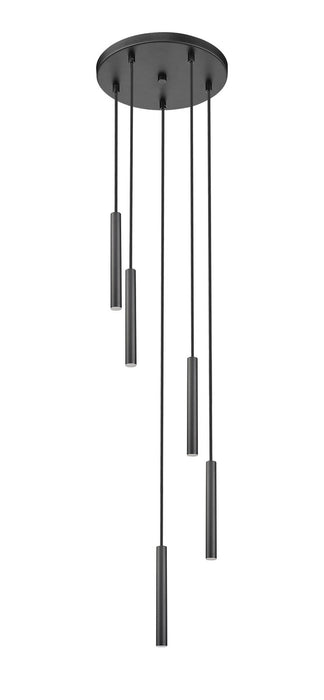 Z-Lite 919MP12-5R-MB-LED LED Chandelier, Matte Black