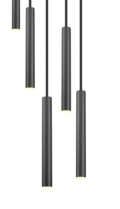 Z-Lite 919MP12-5R-MB-LED LED Chandelier, Matte Black