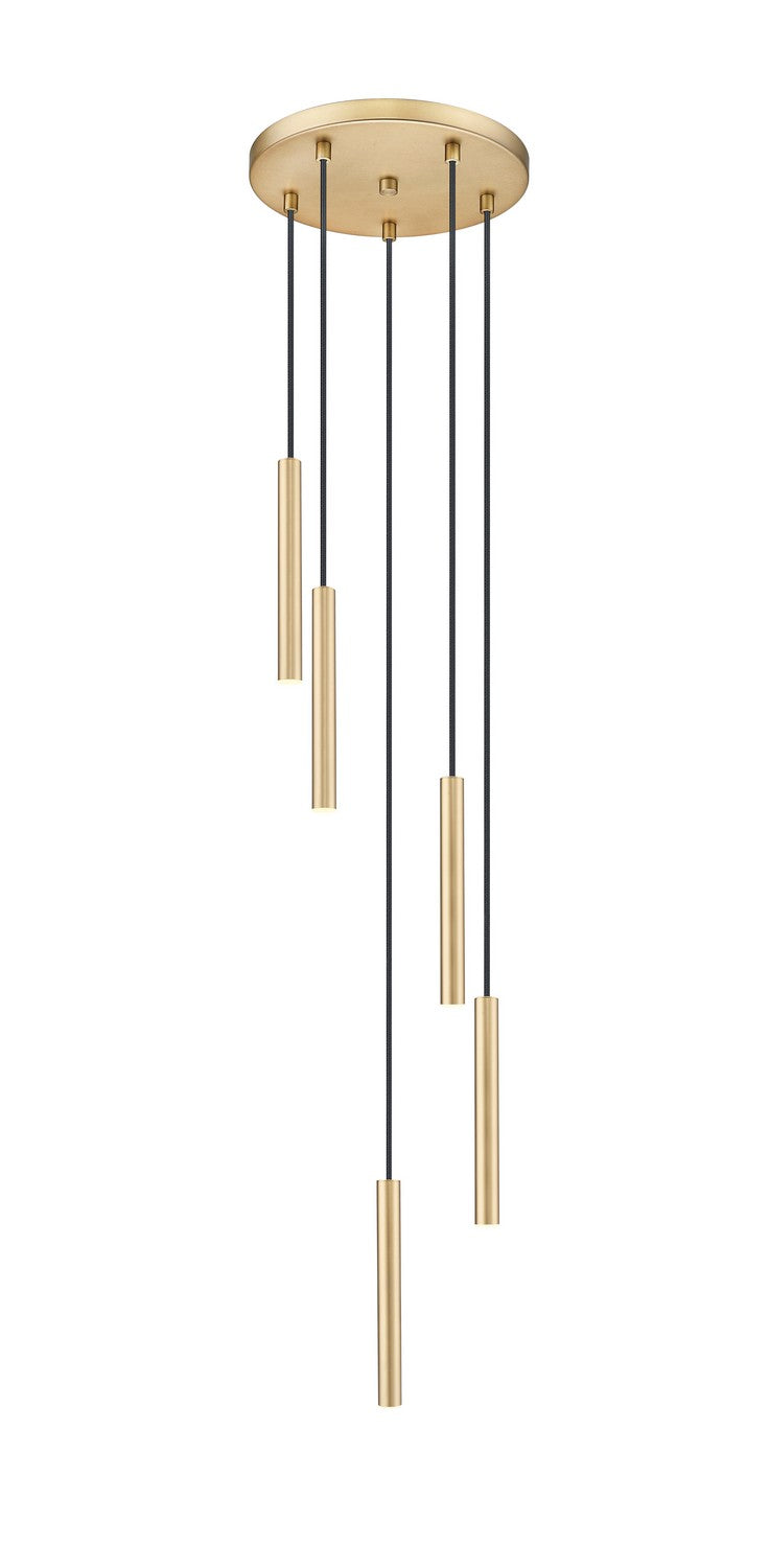 Z-Lite 919MP12-5R-MGLD-LED LED Chandelier, Modern Gold
