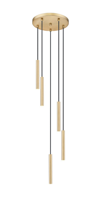 Z-Lite 919MP12-5R-MGLD-LED LED Chandelier, Modern Gold