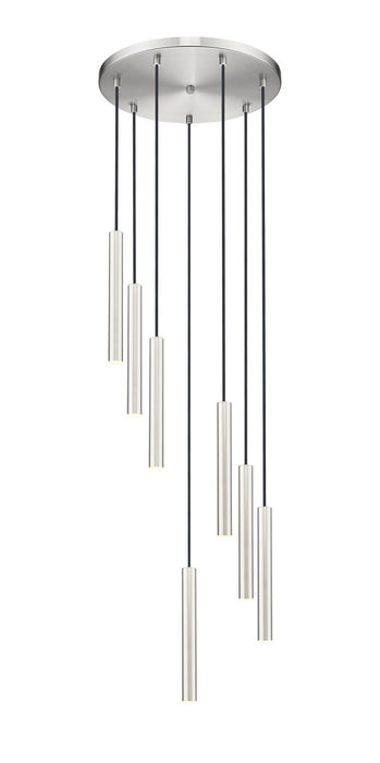 Z-Lite 919MP12-7R-BN-LED LED Chandelier, Brushed Nickel