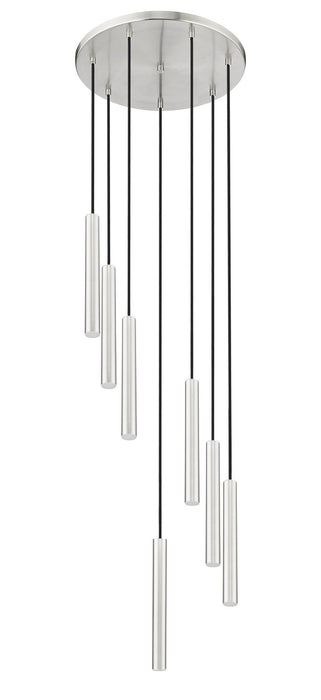 Z-Lite 919MP12-7R-BN-LED LED Chandelier, Brushed Nickel