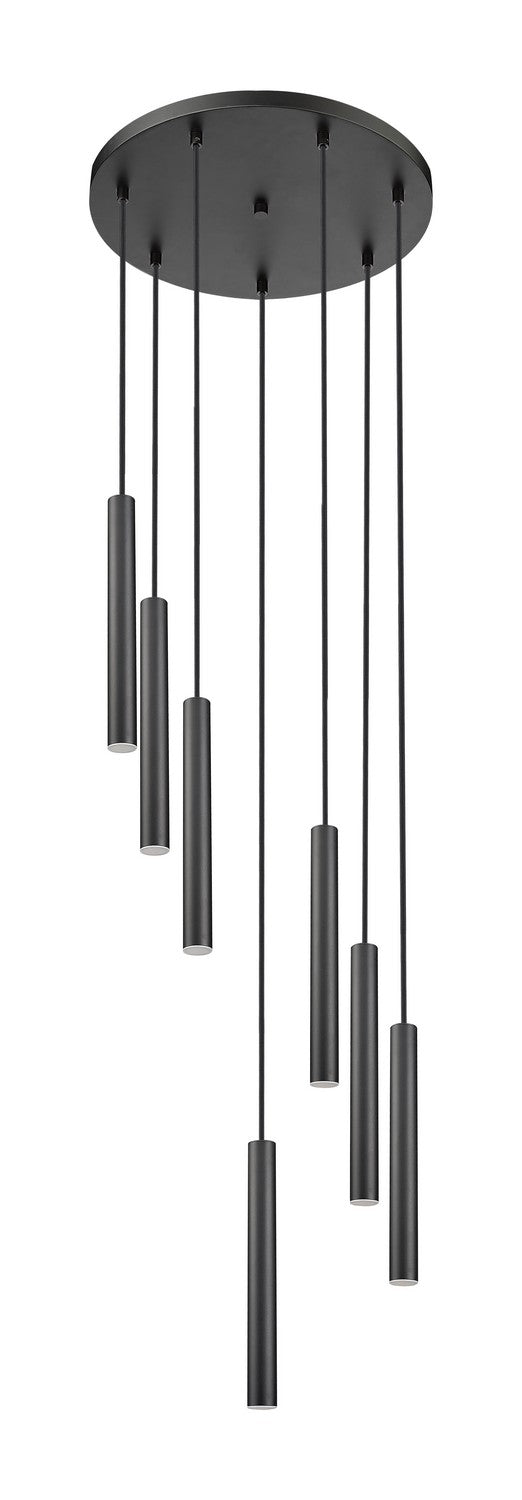 Z-Lite 919MP12-7R-MB-LED LED Chandelier, Matte Black