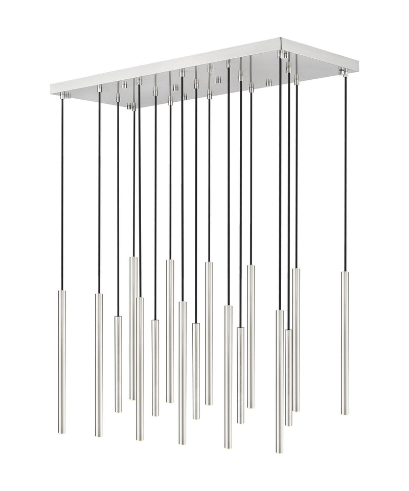 Z-Lite 919MP24-17L-BN-LED LED Linear Chandelier, Brushed Nickel