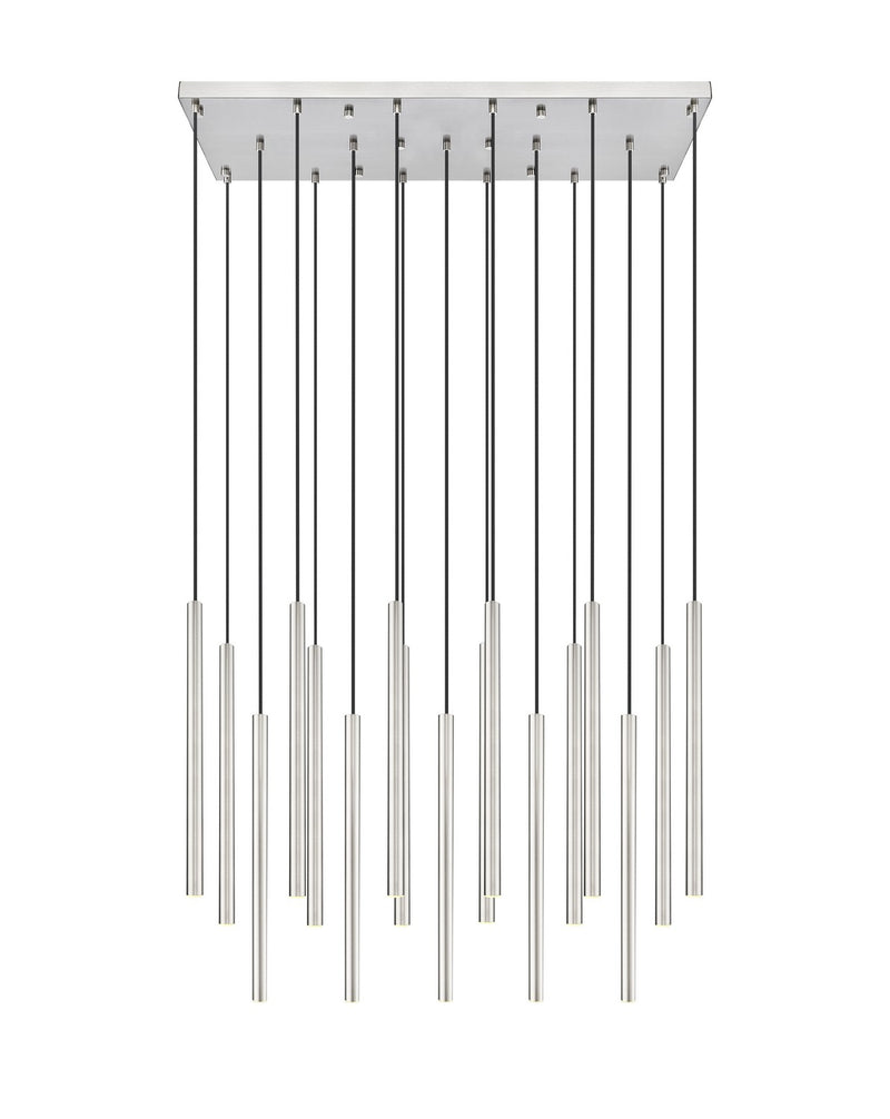 Z-Lite 919MP24-17L-BN-LED LED Linear Chandelier, Brushed Nickel