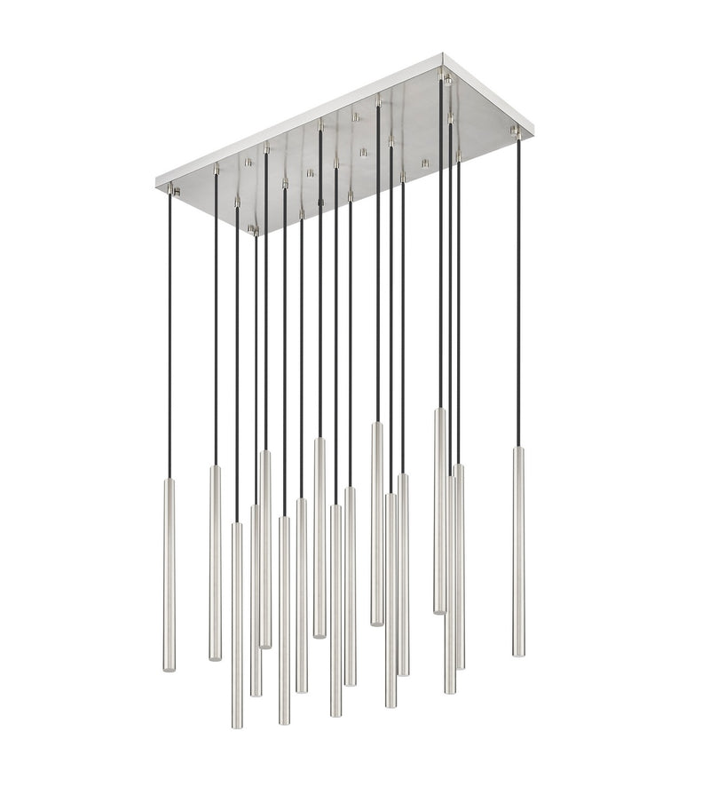 Z-Lite 919MP24-17L-BN-LED LED Linear Chandelier, Brushed Nickel
