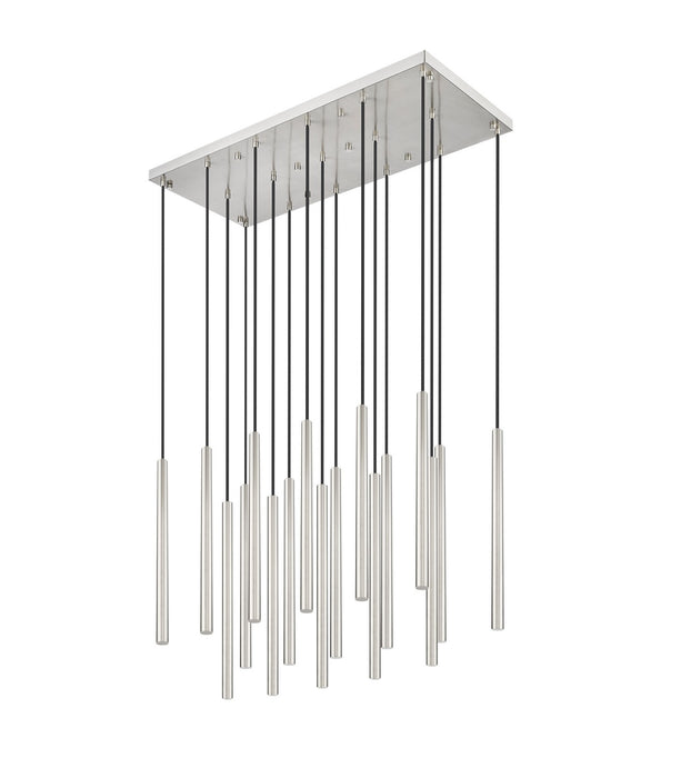Z-Lite 919MP24-17L-BN-LED LED Linear Chandelier, Brushed Nickel