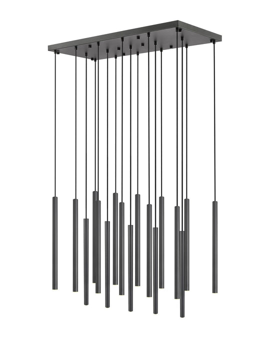 Z-Lite 919MP24-17L-MB-LED LED Linear Chandelier, Matte Black