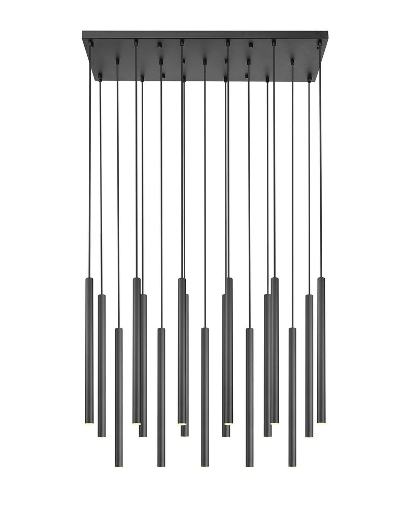 Z-Lite 919MP24-17L-MB-LED LED Linear Chandelier, Matte Black