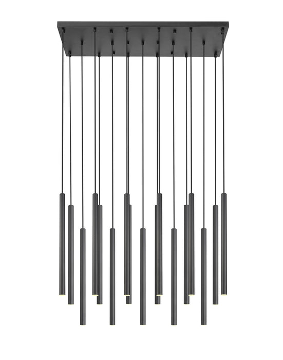 Z-Lite 919MP24-17L-MB-LED LED Linear Chandelier, Matte Black