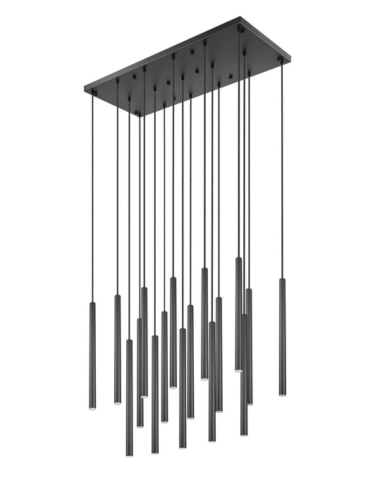Z-Lite 919MP24-17L-MB-LED LED Linear Chandelier, Matte Black