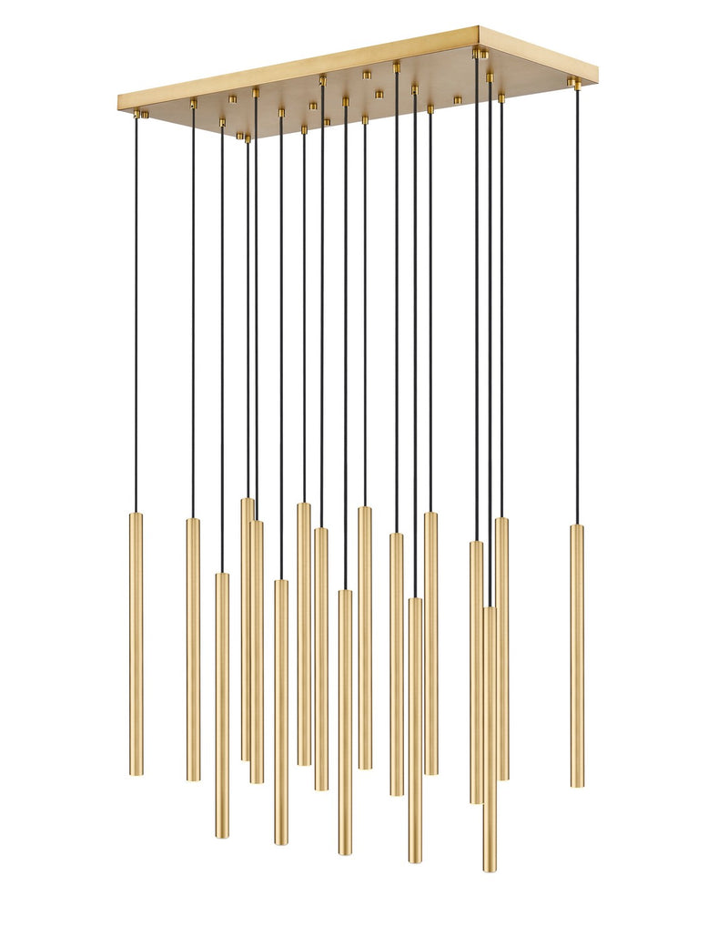 Z-Lite 919MP24-17L-MGLD-LED LED Linear Chandelier, Modern Gold