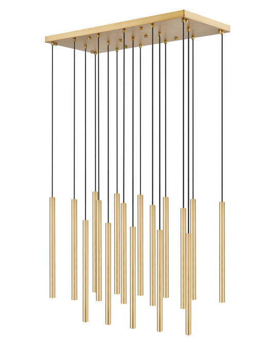 Z-Lite 919MP24-17L-MGLD-LED LED Linear Chandelier, Modern Gold