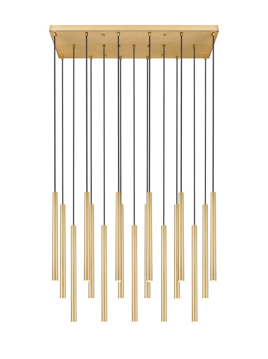 Z-Lite 919MP24-17L-MGLD-LED LED Linear Chandelier, Modern Gold