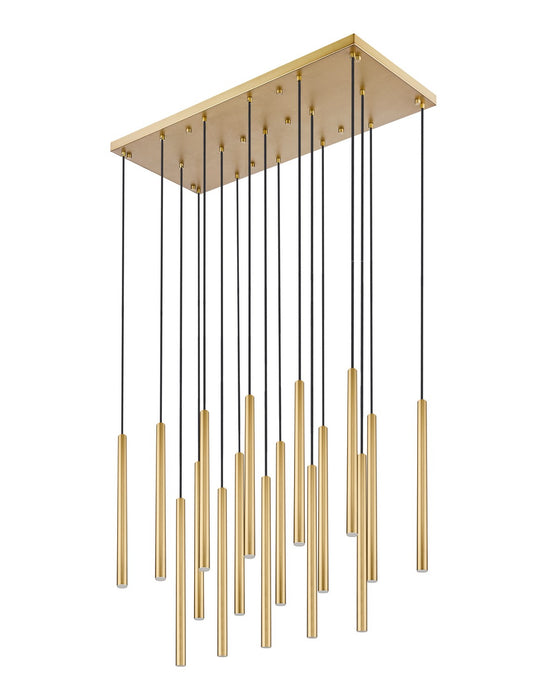 Z-Lite 919MP24-17L-MGLD-LED LED Linear Chandelier, Modern Gold