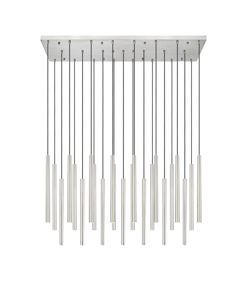 Z-Lite 919MP24-23L-BN-LED LED Linear Chandelier, Brushed Nickel
