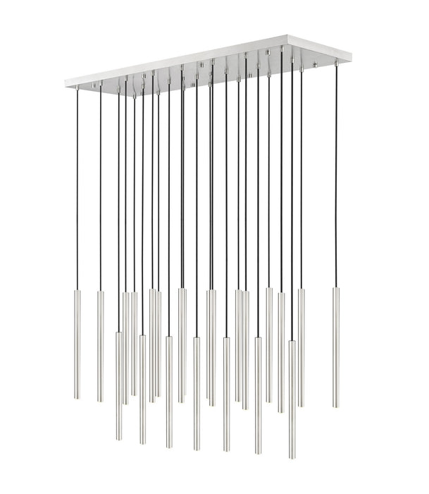 Z-Lite 919MP24-23L-BN-LED LED Linear Chandelier, Brushed Nickel