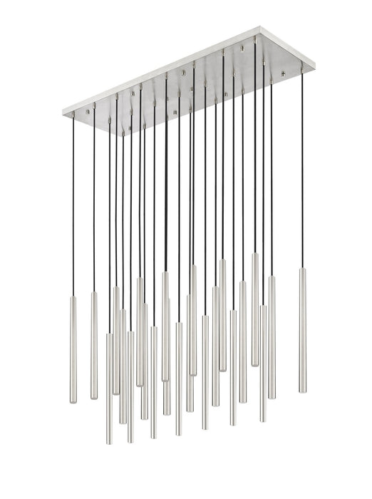 Z-Lite 919MP24-23L-BN-LED LED Linear Chandelier, Brushed Nickel