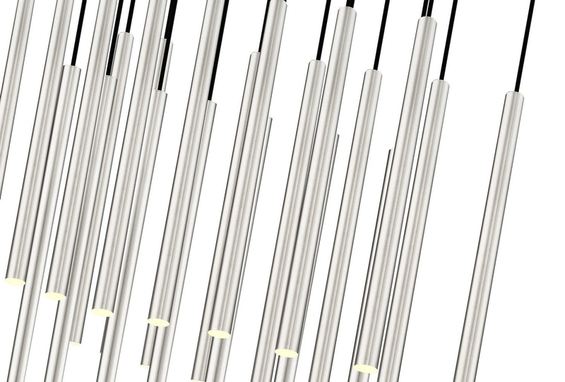 Z-Lite 919MP24-23L-BN-LED LED Linear Chandelier, Brushed Nickel