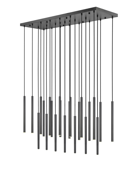 Z-Lite 919MP24-23L-MB-LED LED Linear Chandelier, Matte Black